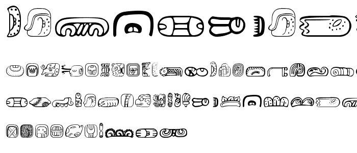 MesoAmerica Dings Three font